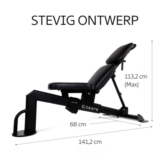 Centr Multi-Adjustable Workout Bench met veelzijdige instellingen voor optimale krachttraining. Inclusief gratis 3 maanden Centr lidmaatschap.