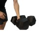 Robuuste Torque Hexagon Dumbbells met rubbercoating, verkrijgbaar in gewichten van 1 tot 50 kg. Ideaal voor diverse oefeningen met stevige grip.