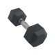 Robuuste Torque Hexagon Dumbbells met rubbercoating, verkrijgbaar in gewichten van 1 tot 50 kg. Ideaal voor diverse oefeningen met stevige grip.