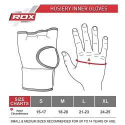 RDX Sports - Binnenhandschoenen IS2 Bandage Zwart