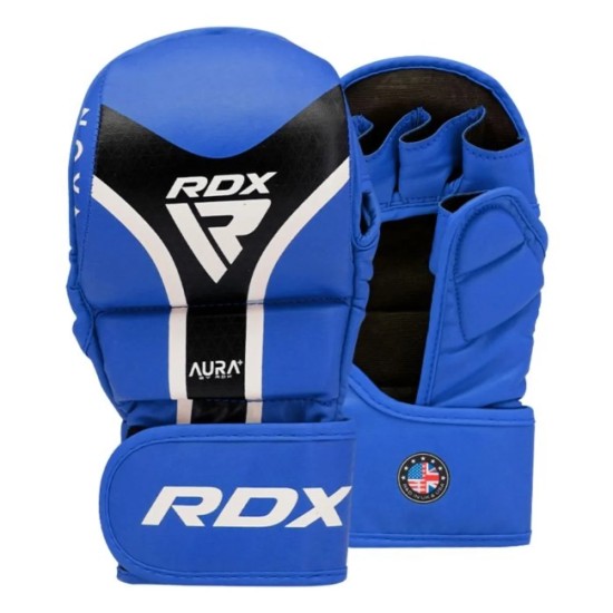 Ervaar ultieme bescherming en duurzaamheid met de RDX Sports Aura+ T-17 Shooter MMA Handschoenen. Perfect voor intense MMA sessies.
