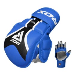 RDX Sports - Aura+ T-17 Shooter MMA Handschoenen Zwart/Blauw