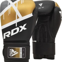 RDX Sports - Bokshandschoenen BGR-F7 Zwart/Goud - Zwart Goud 8 oz
