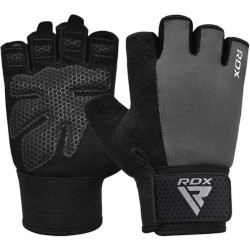 RDX Sports - Fitness Handschoenen W1 - Met open vingertoppen Grijs