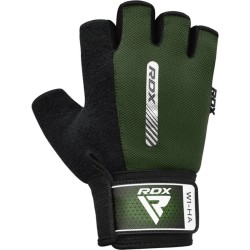 RDX Sports - Fitness Handschoenen W1 - Met open vingertoppen Groen