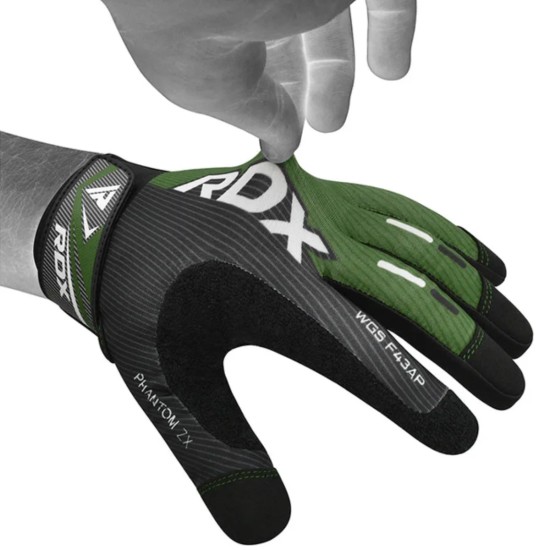 Ontdek RDX Fitnesshandschoenen F43 met premium grip, ademend spandex en touchscreen functionaliteit. Perfect voor elke workout.