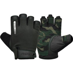 RDX Sports - Gym Gloves T2 - Half Finger Groen