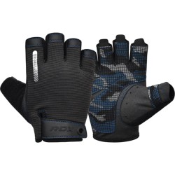 RDX Sports - Gym Gloves T2 - Half Finger Blauw