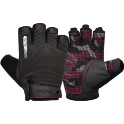 RDX Sports - Gym Gloves T2 - Half Finger Roze