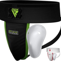 RDX Sports - H1+ Kruisbeschermer met Gel Cup Zwart