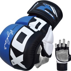 RDX Sports - T6 MMA Grappling Handschoenen Blauw