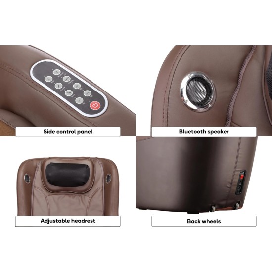 Ervaar ontspanning met de NRG Wellness Massagestoel Excellent, voorzien van 3D massage, Bluetooth speakers en verstelbaar hoofdkussen. Perfect voor jouw welzijn.