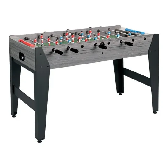 Garlando F-Zero tafelvoetbaltafel, ideaal voor kinderen tot 12 jaar, met telescopische stangen en stevige constructie. Inclusief 2 voetballen.