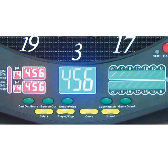 Ontdek de Garlando Antaris elektronisch dartbord met unieke functies zoals Double Bullseye en Cyber Match, geschikt voor 1 tot 16 spelers.