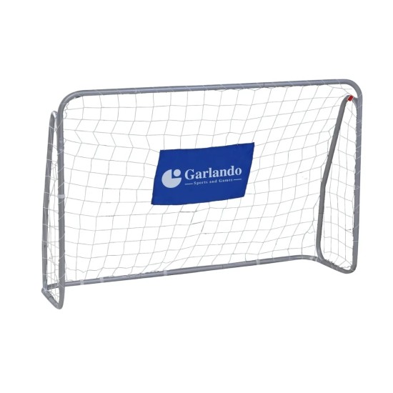 Middelgroot voetbaldoel met targetwand voor training. Eenvoudig op te bergen en mee te nemen. Sterk stalen frame, inclusief opbergtas.