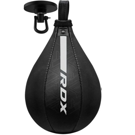 Verbeter je stootsnelheid en uithoudingsvermogen met de RDX F6 Kara Speedball, gemaakt van duurzaam Mayahide en inclusief een hoogwaardige swivel.