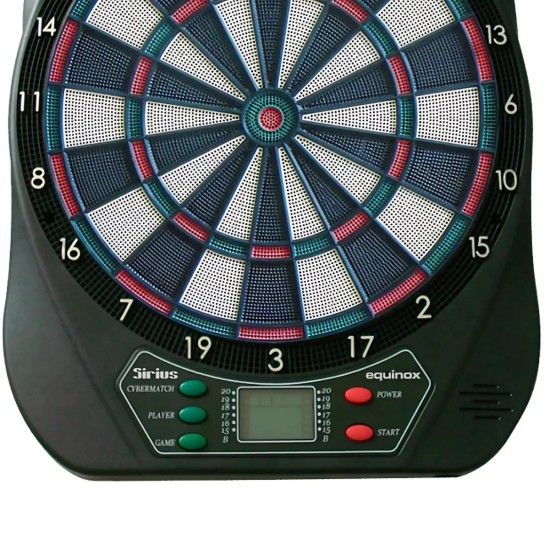 Garlando Elektronisch Dartbord Sirius biedt 24 spellen en uitgebreide functies voor een geweldige dartervaring, inclusief voice begeleiding en 6 darts.