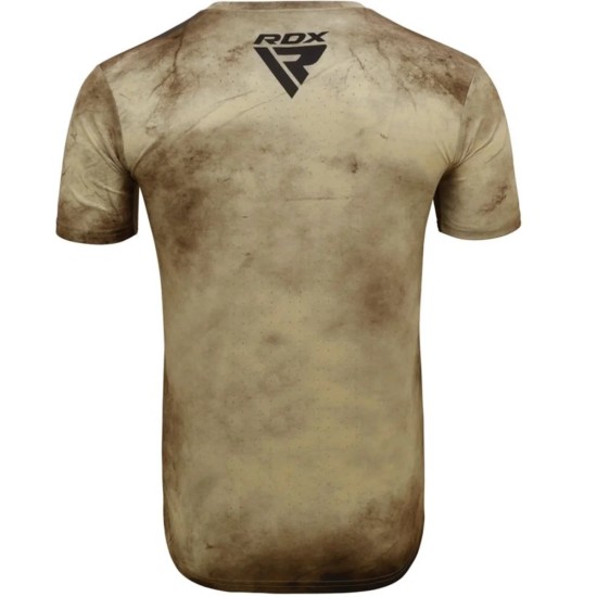 Ontdek het RDX T14 Harrier Tattoo T-Shirt, ideaal voor fitness en casual gebruik met ademend, hypoallergeen materiaal.