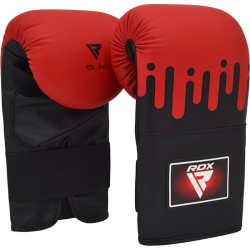 RDX Sports - Boxing Bag Mitts F-Series - Zwart/Rood - 1 Maat - F9 - Zwart / Rood