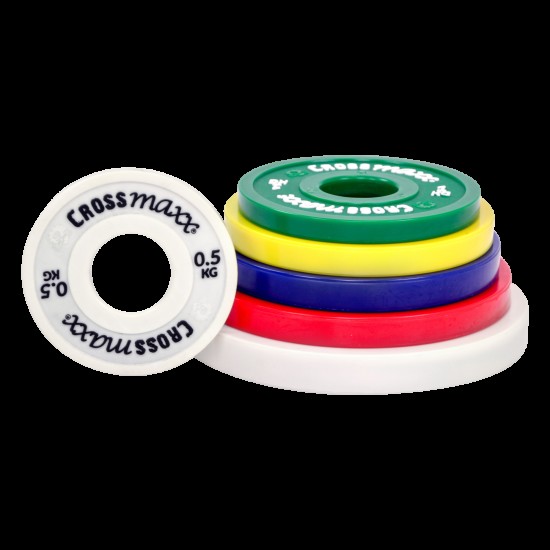 De Crossmaxx ELITE fractional plates zijn duurzame gewichten volgens IWF standaard, geschikt voor intensief gebruik en wedstrijden.