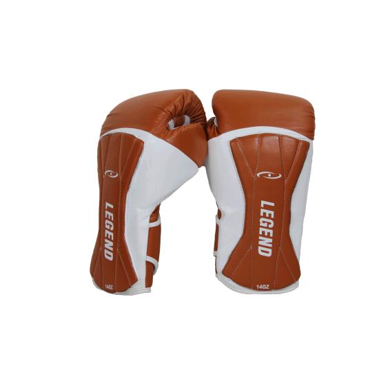 Bokshandschoenen leer Power Special Bruin - Maat: 16oz