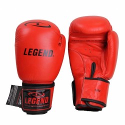 Leren Bokshandschoenen LegendPadding Rood - Maat: 14oz