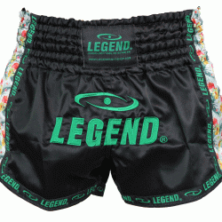 Kickboks broekje dames flower power Legend Trendy  - Maat: XL