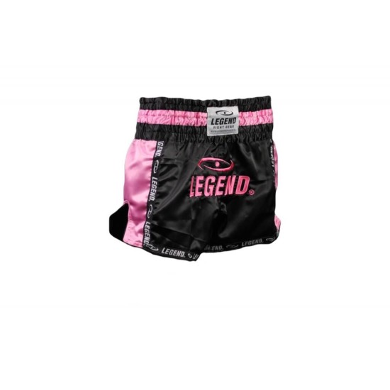 Kickboks broekje dames roze zwart Legend Trendy  - Maat: XL