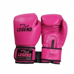 Bokshandschoenen dames roze powerfit Protect - Maat: 16oz