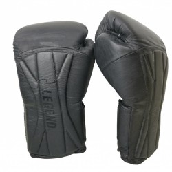 Bokshandschoenen leer Legend Power Special Mat Zwart - Maat: 10oz