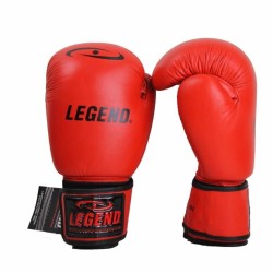 Leren Bokshandschoenen LegendPadding Rood - Maat: 14oz