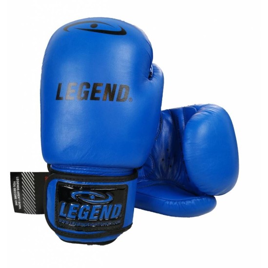 Leren Bokshandschoenen LegendPadding Blauw - Maat: 16oz