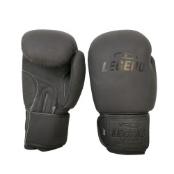 Leren Bokshandschoenen LegendPadding Mat Zwart - Maat: 10oz