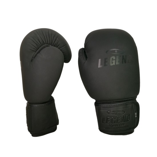 Leren Bokshandschoenen LegendPadding Mat Zwart - Maat: 12oz