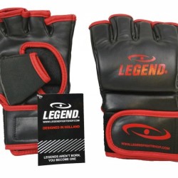 Bokszak MMA handschoenen Legend Flow zwart rood - Maat: L