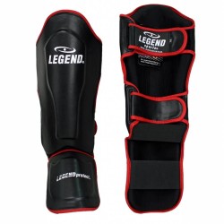 Scheenbeschermers Legend Best zwart/rood - Maat: L