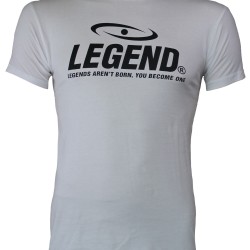 t-shirt wit Slimfit Legend - Maat: L