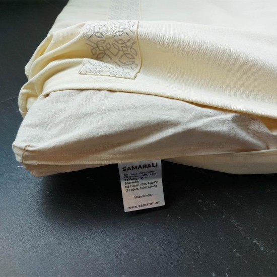 Meditatieset met  Kussen Zafu Maan Ivoor